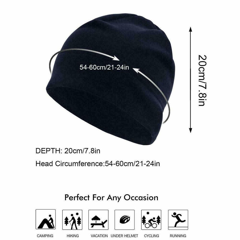 3 Packs Military Tactical Skull Cap Winter Warm Fleece Windproof Ski Beanie Hats