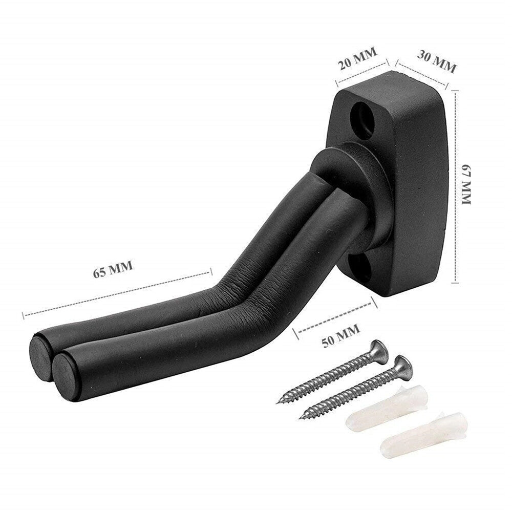 10 PCS Guitar Hangers Hook Holder Wall Mount Lock Hanging Display Instrument US