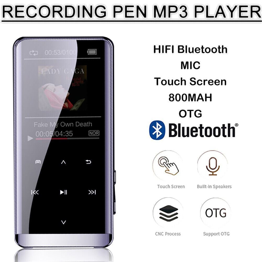 Bluetooth MP3 Player MP4 Media FM Radio Recorder HIFI Sport Music Speakers US