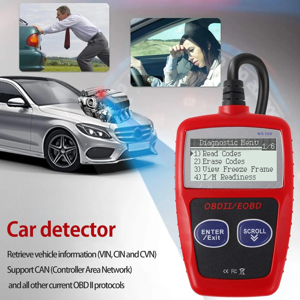 OBD2 Scanner OBD Code Reader Automotive Car Check Engine Fault Diagnostic Tool