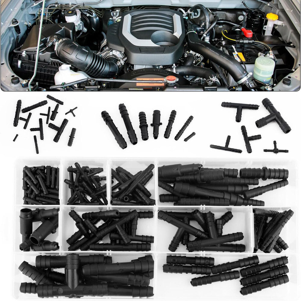 Vacuum Connector Assortment Vacuum Line Fittings Kit 113PCS Tubes 12 Sizes US