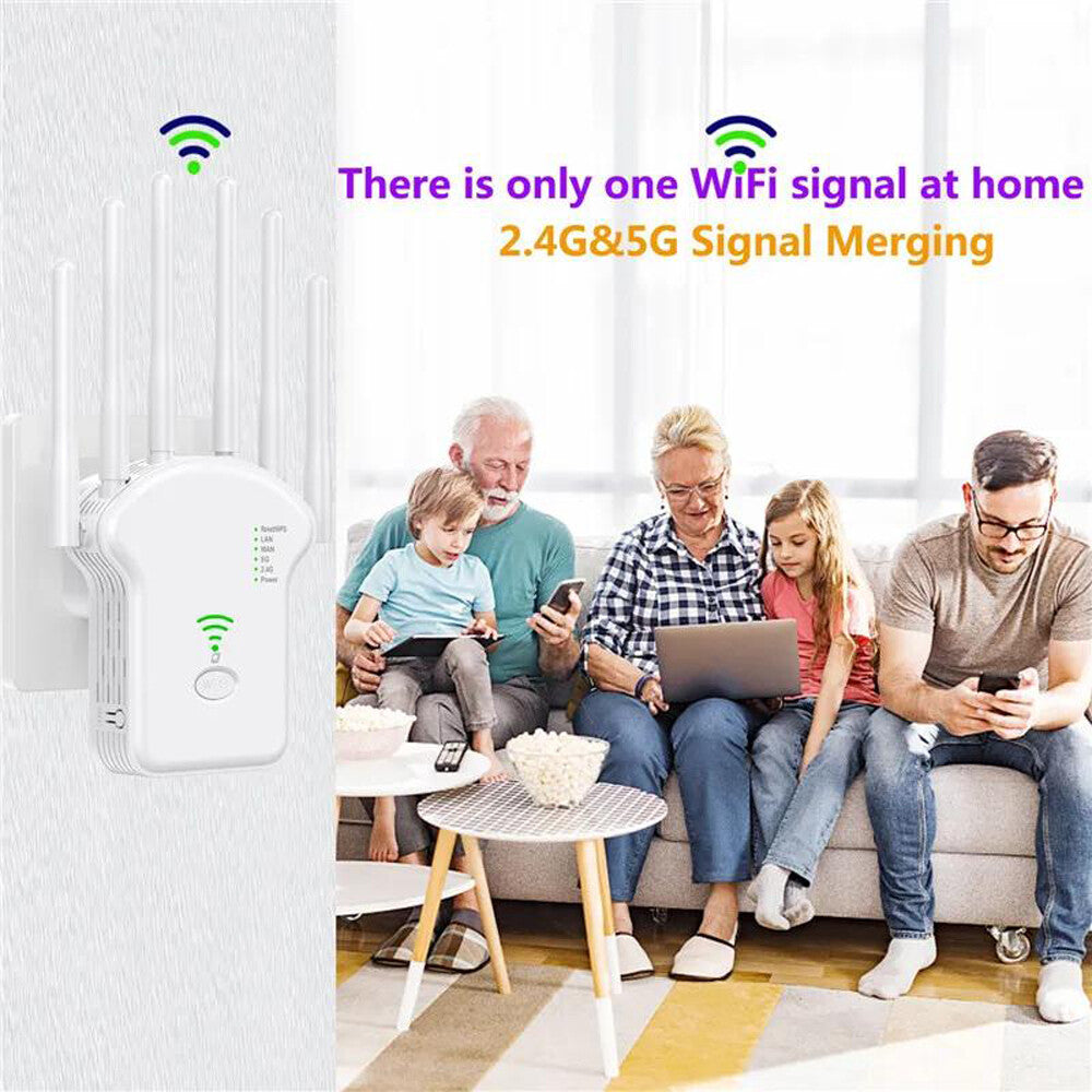 5G 1200Mbps Wifi Range Internet Extender Wireless Repeater Signal Booster Router