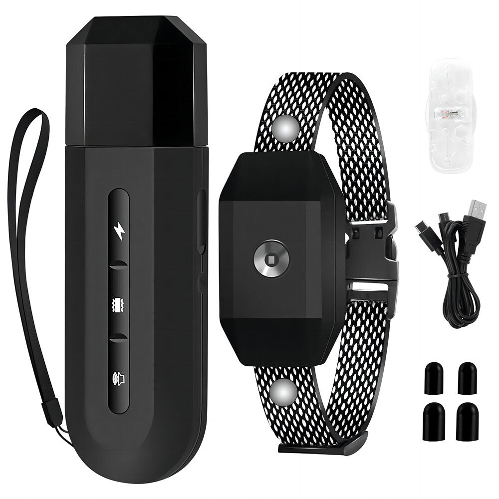 3000 FT Remote Dog Shock Training Collar Rechargeable Waterproof LCD Pet Trainer