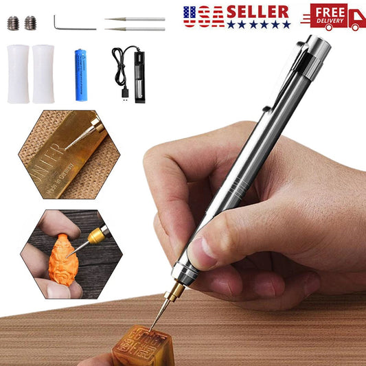 35000R/M Electric Graver Pen Engraving Tool Kit for Jewelry Wood Metal Glass US