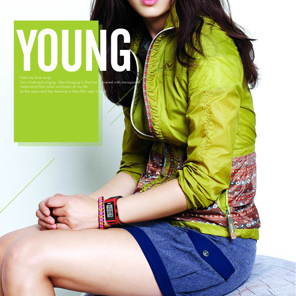 Digital Watch Men'S Women'S Sport Band Wrist LED Waterproof Chronograph Repeater