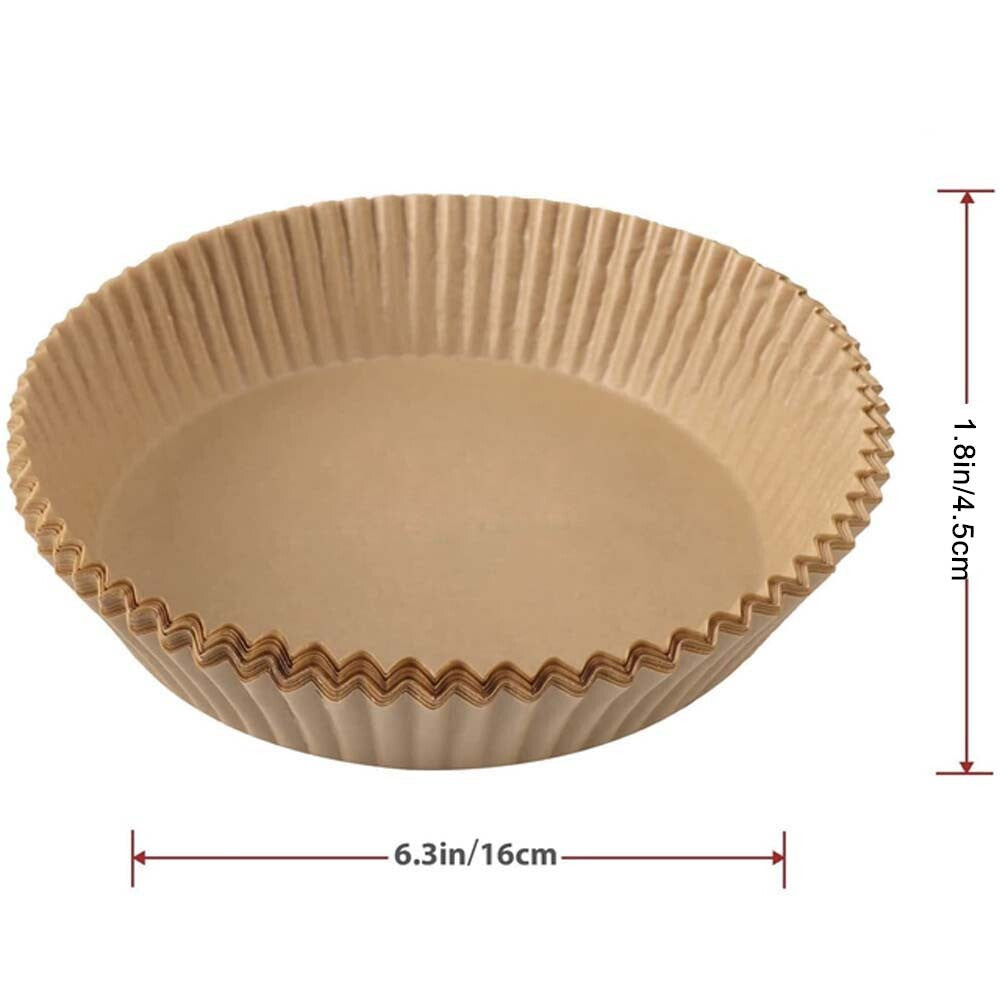50/100 Air Disposable Paper Liner Fryer Non-Stick Parchment for Baking Roasting