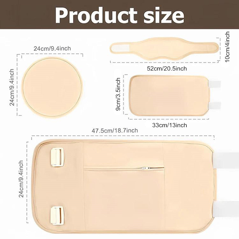 6PCS Castor Oil Pack Wrap Women Reusable Organic Cotton Pack Kit Promote Blood