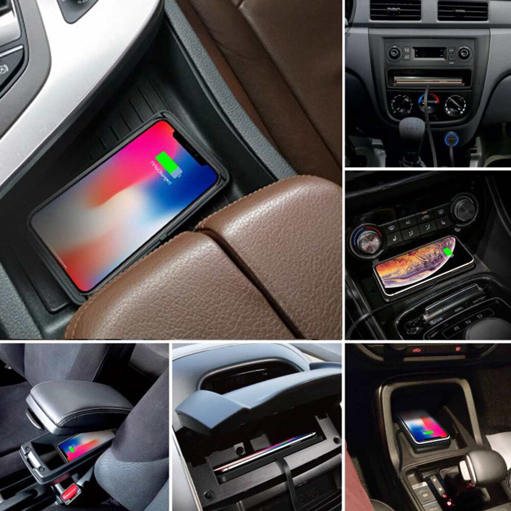 Wireless Car Phone Charger Fast Charging Pad Mat for Iphone 15 Pro Max 13 12 11