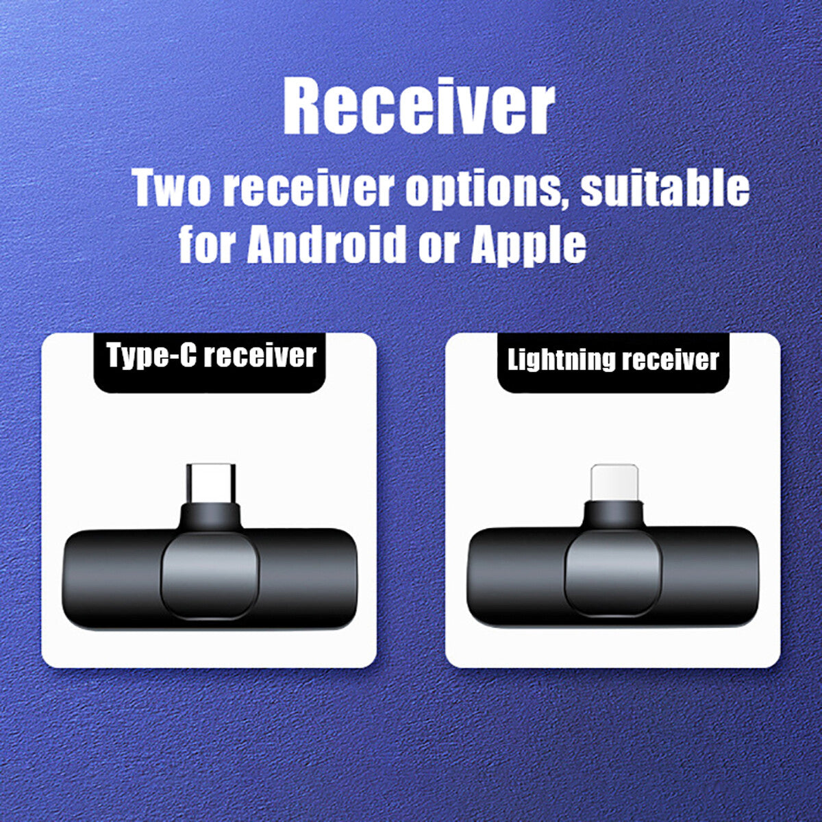 Lavalier Microphone Wireless Audio Video Recording Mini Mic for Android Iphone