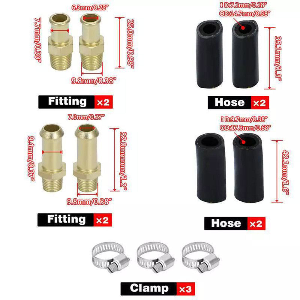 1-6 PSI Pressure Regulator Universal Adjustable Fuel Kit for Carburetor Engine