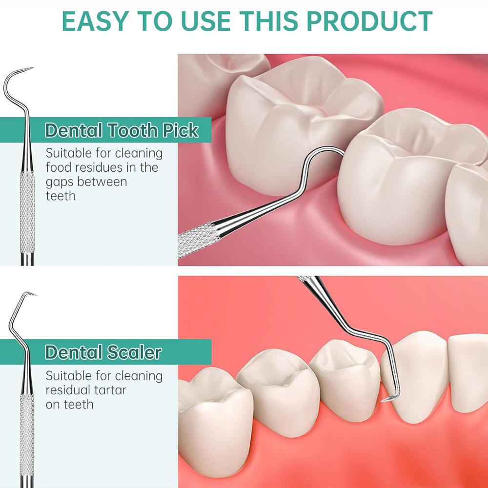 12PCS Dental Probe #5 Explorer Double Ended Denture German Grade Instruments US