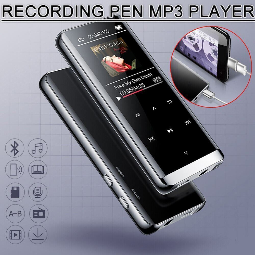 Bluetooth MP3 Player MP4 Media FM Radio Recorder HIFI Sport Music Speakers US