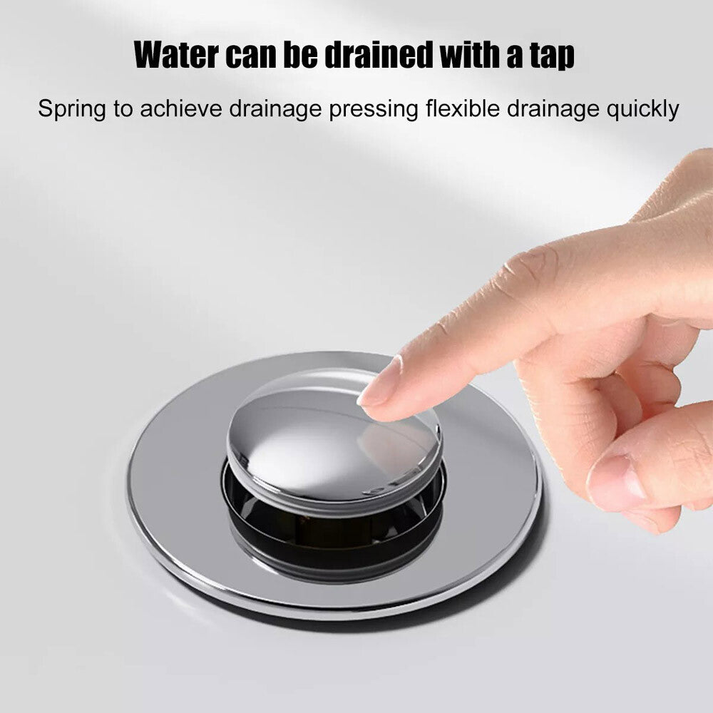 2X Bathroom Sink Stopper Hair Catcher Bathroom Pop up Sink Strainer Drain Filter