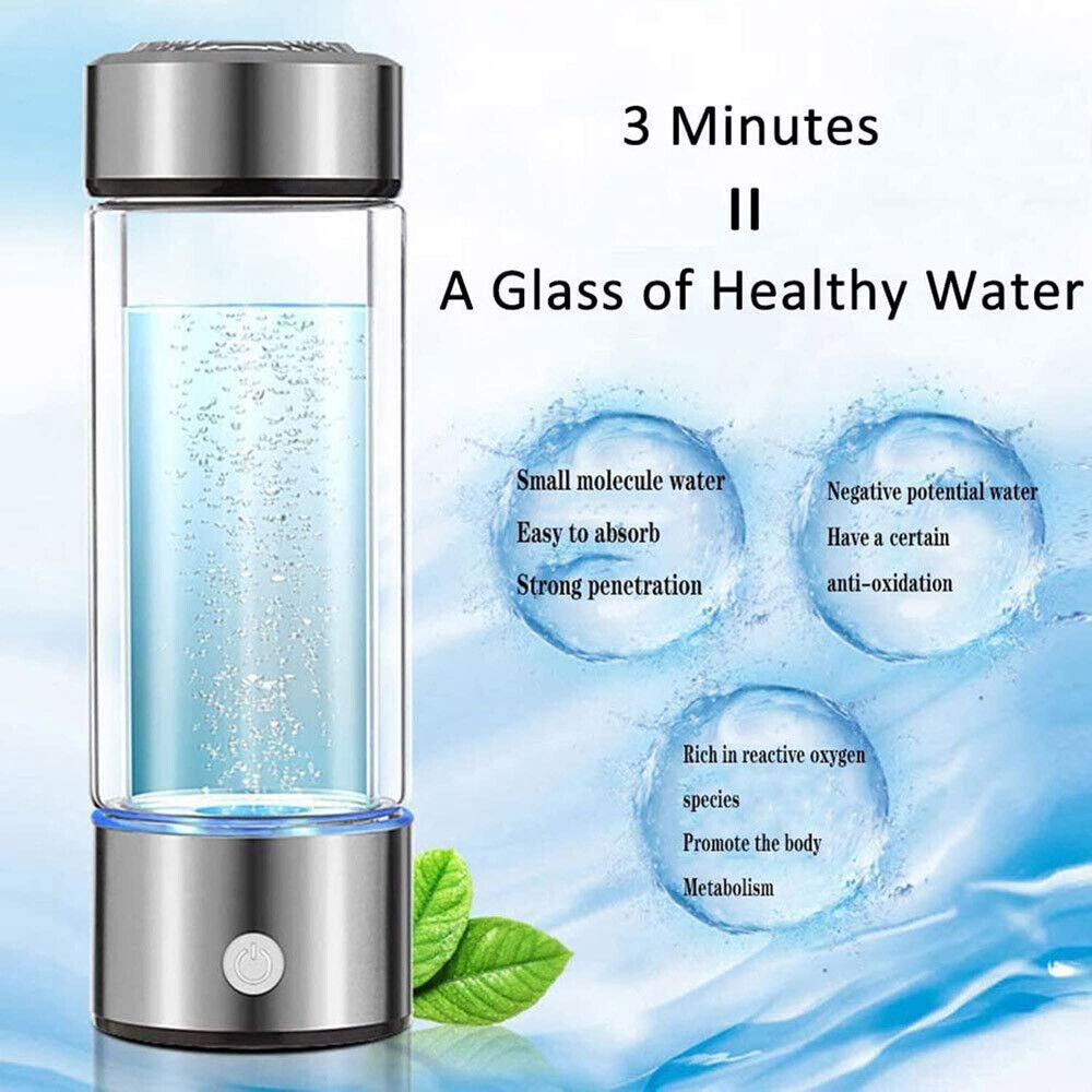 Alkaline Ionizer Maker Bottle Hydrogen Rich Generator Water Anti-Oxidation 2025