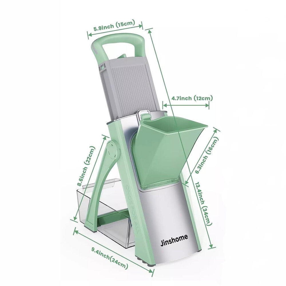 5 in 1 Vegetable Chopper Safe Mandoline Slicer Food Potato Cutter Adjustable US