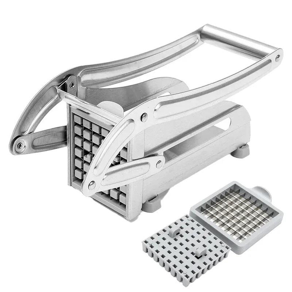 Stainless Steel Potato French Fry Cutter Vegetable Food Chopper Slicer 2 Blades