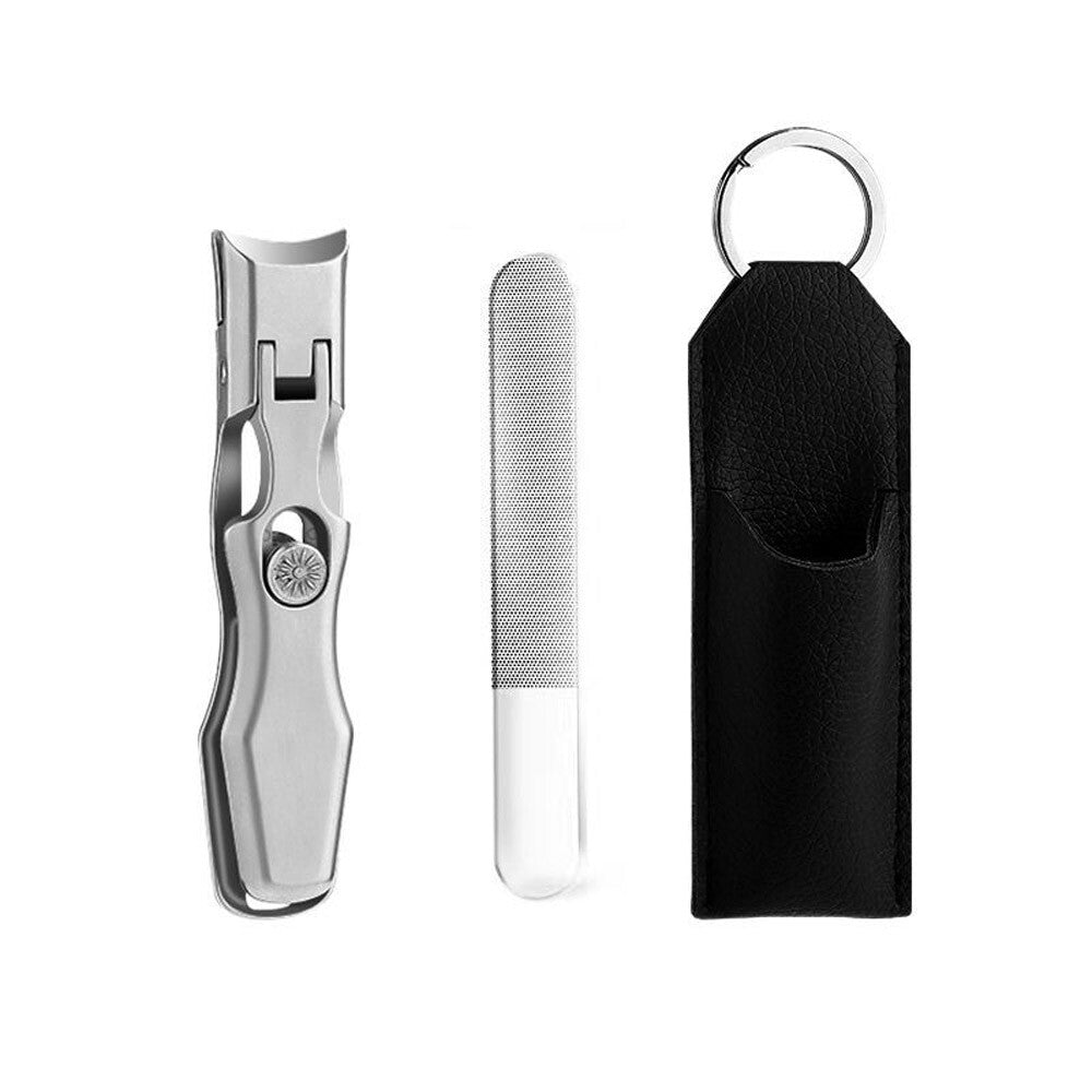 New Ultra Sharp Nail Clippers Steel Wide Jaw Opening anti Splash Portable US