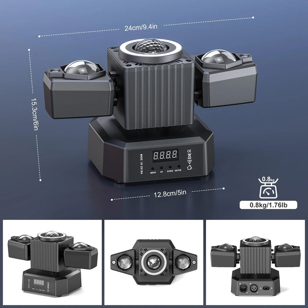 105W Laser Light RGBW LED Moving Head Disco Stage Lighting Beam DMX512 Party DJ
