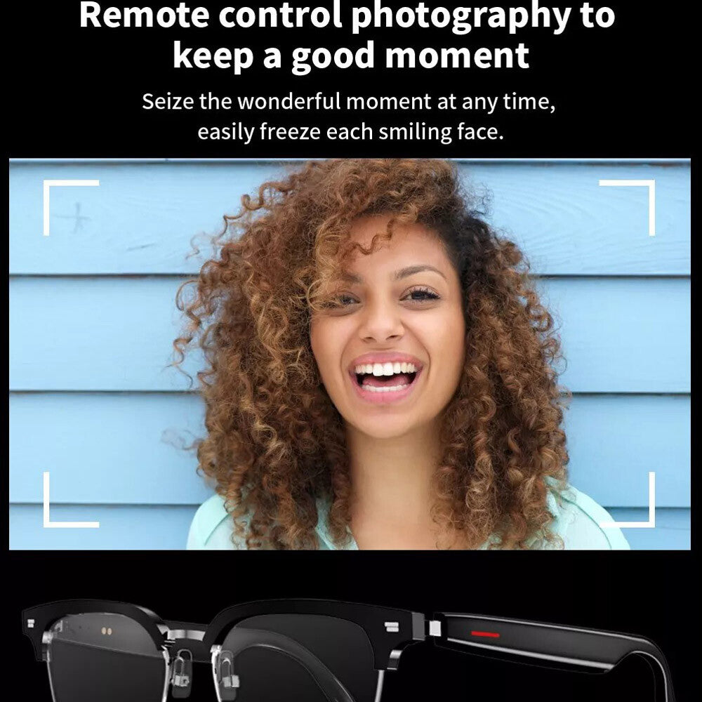 Smart Glasses Bluetooth Audio Glasses Stereo Music Call Headset Voice Control US