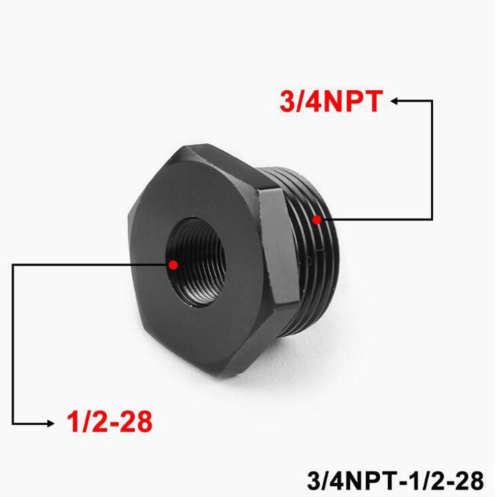 4PCS Steel Thread Adapter 1/2X28 to 5/8X24 / 3/4X16 /13/16X16 / 3/4 NPT US
