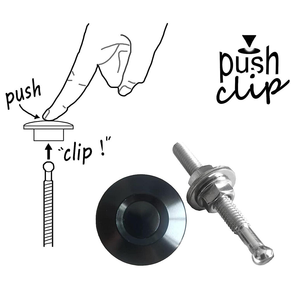 4PCS Aluminum Bumper Quick Release Fasteners Kit for Car Trunk Fender Hatch Lid