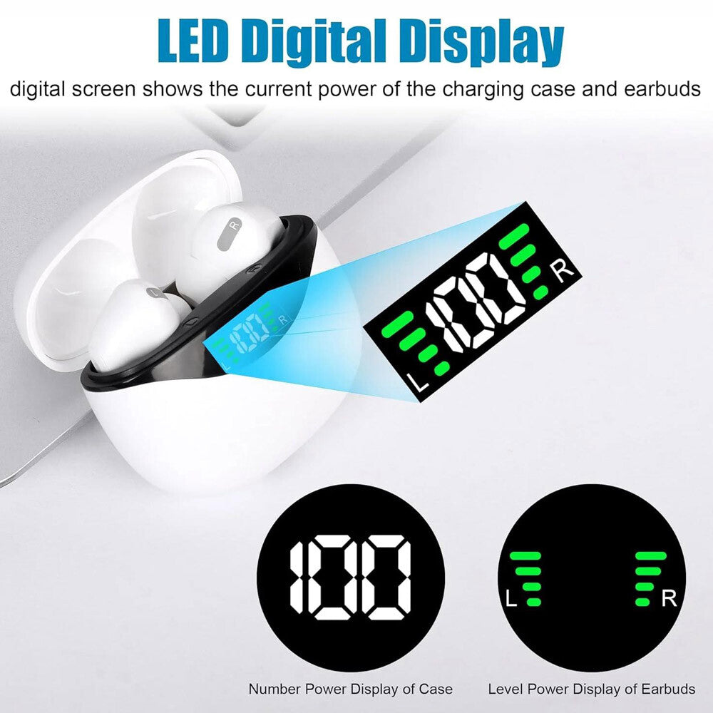 Bluetooth Earbuds Headset 5.3 Wireless Noise Cancelling TWS Trucker Waterproof