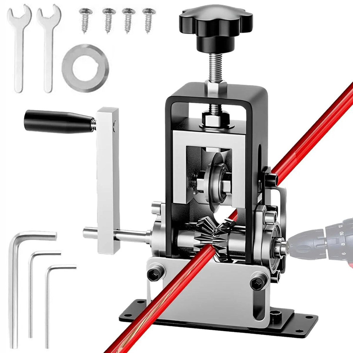 Manual Wire Stripping Machine Portable Cable Stripper 1Mm to 21Mm Hand Crank US