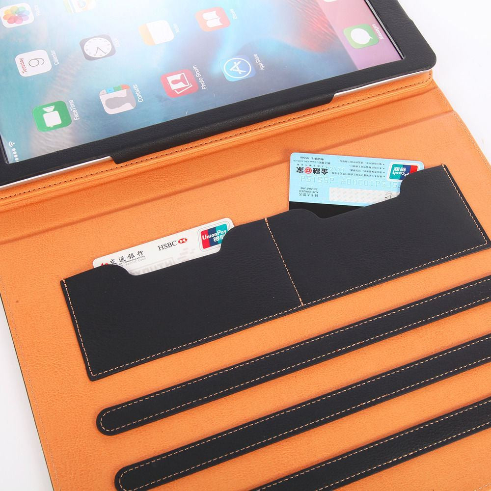 New Luxury Classic Soft Leather Smart Auto Sleep Wake Stand Case for Apple Ipad