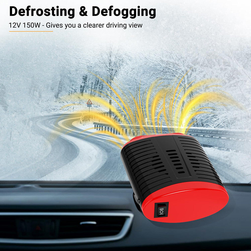 1000W Heater Portable Heating Cooling Fan Defroster Demister for Car Truck 12V