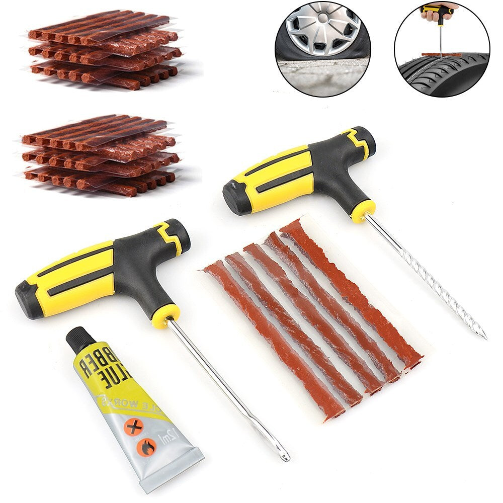 Tire Repair Kit 68PCS DIY Flat Tire Repair Car Truck Motorcycle Home Plug Patch