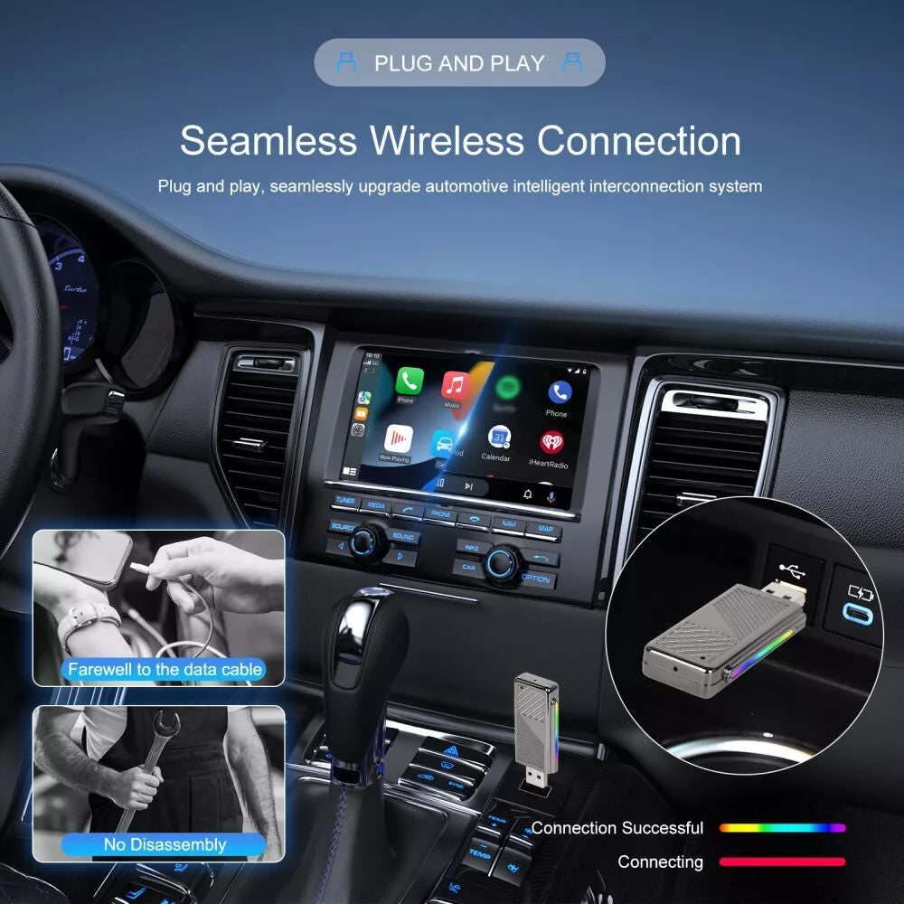 2 In1 Wireless Apple Carplay Adapter/Wirele