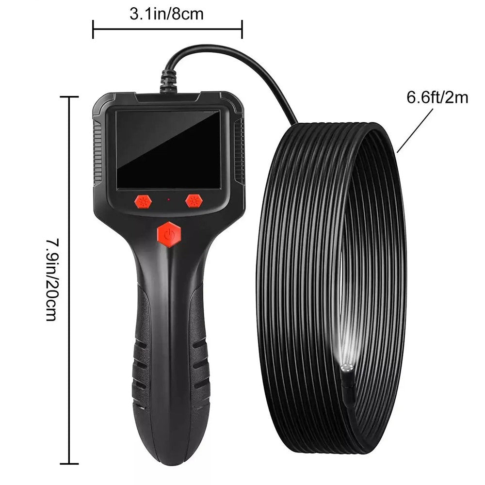1080P LED Handheld HD Industrial Endoscope Borescope 8Mm Inspection Snake Camera