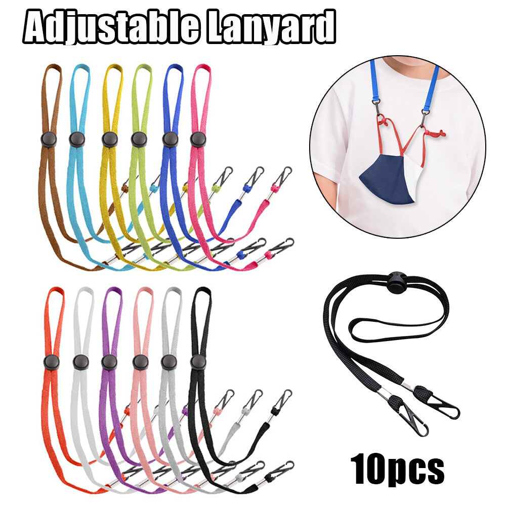 10 PCS Adjustable Lanyard Face Mask Extender Ear Savers for Mask Strap Holder US