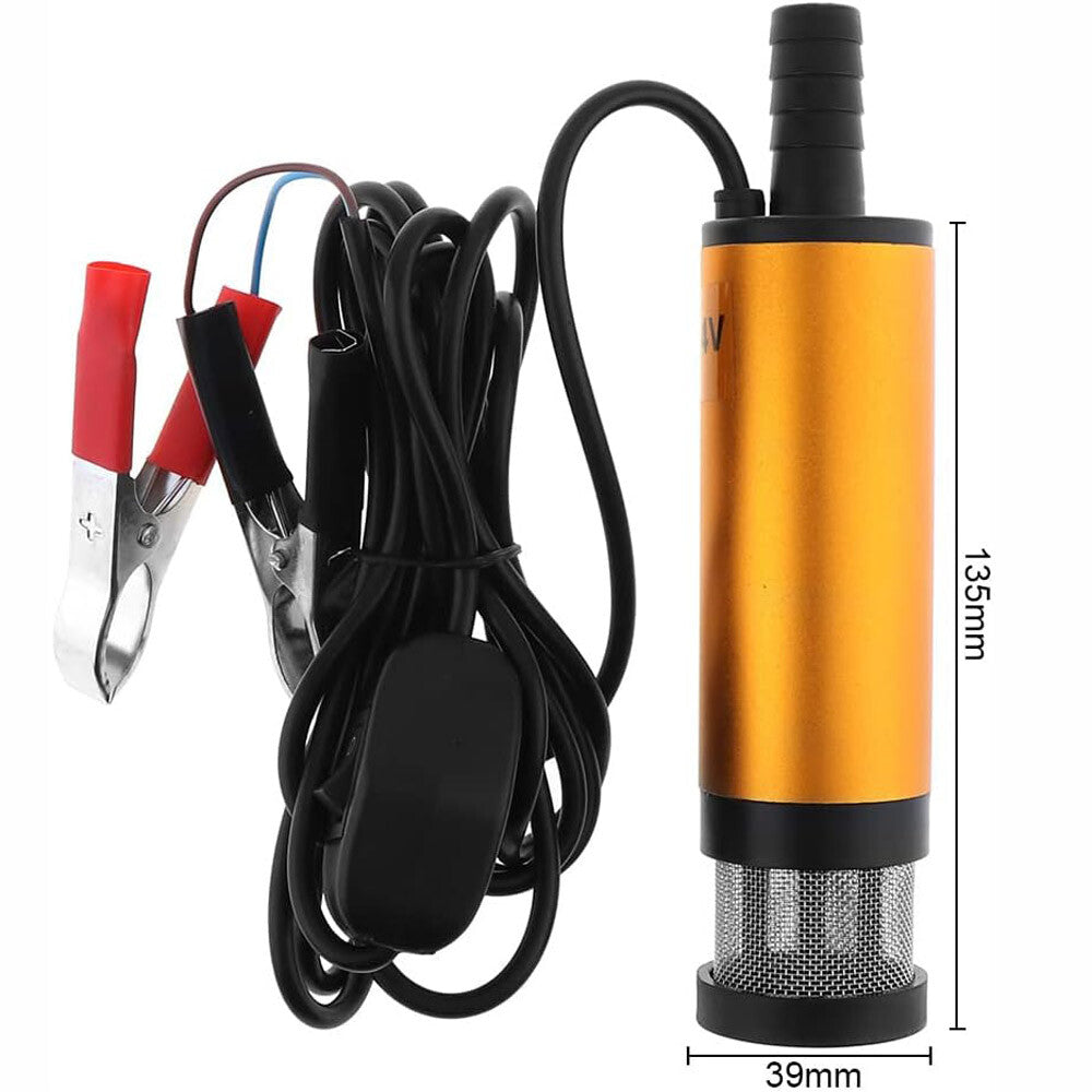12V Mini Refueling Submersible Diesel Electric Fuel Water Oil Transfer Drum Pump