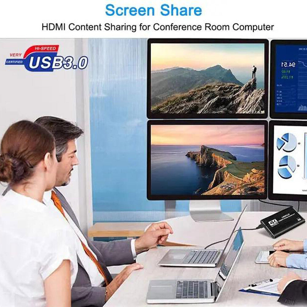 4K Audio Video Capture Card USB 3.0 HDMI Video Capture Device Full HD Recording