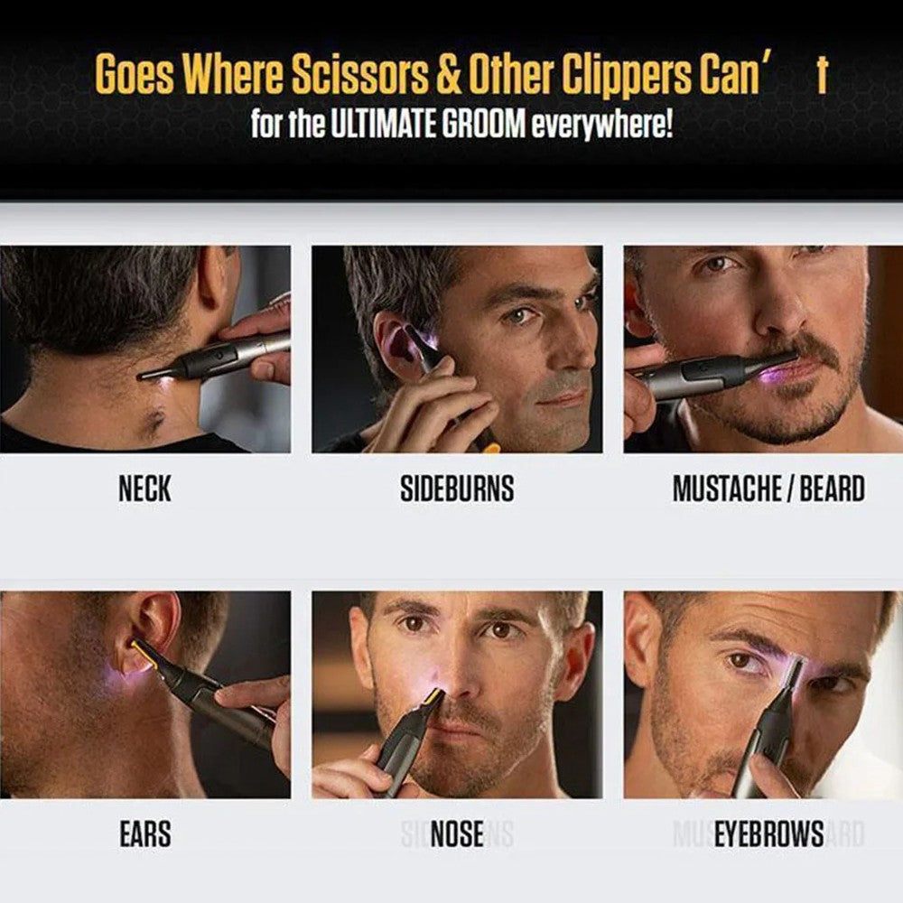 2025 NEW Nose Ear Face Neck Eyebrow Hair Mustache Beard Trimmer Shaver Clippers