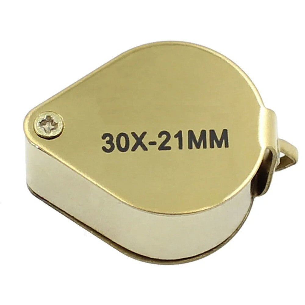 30X Jewelers Loupe Magnifier Inspection Coin Loop Magnifying Glass Eye Pocket
