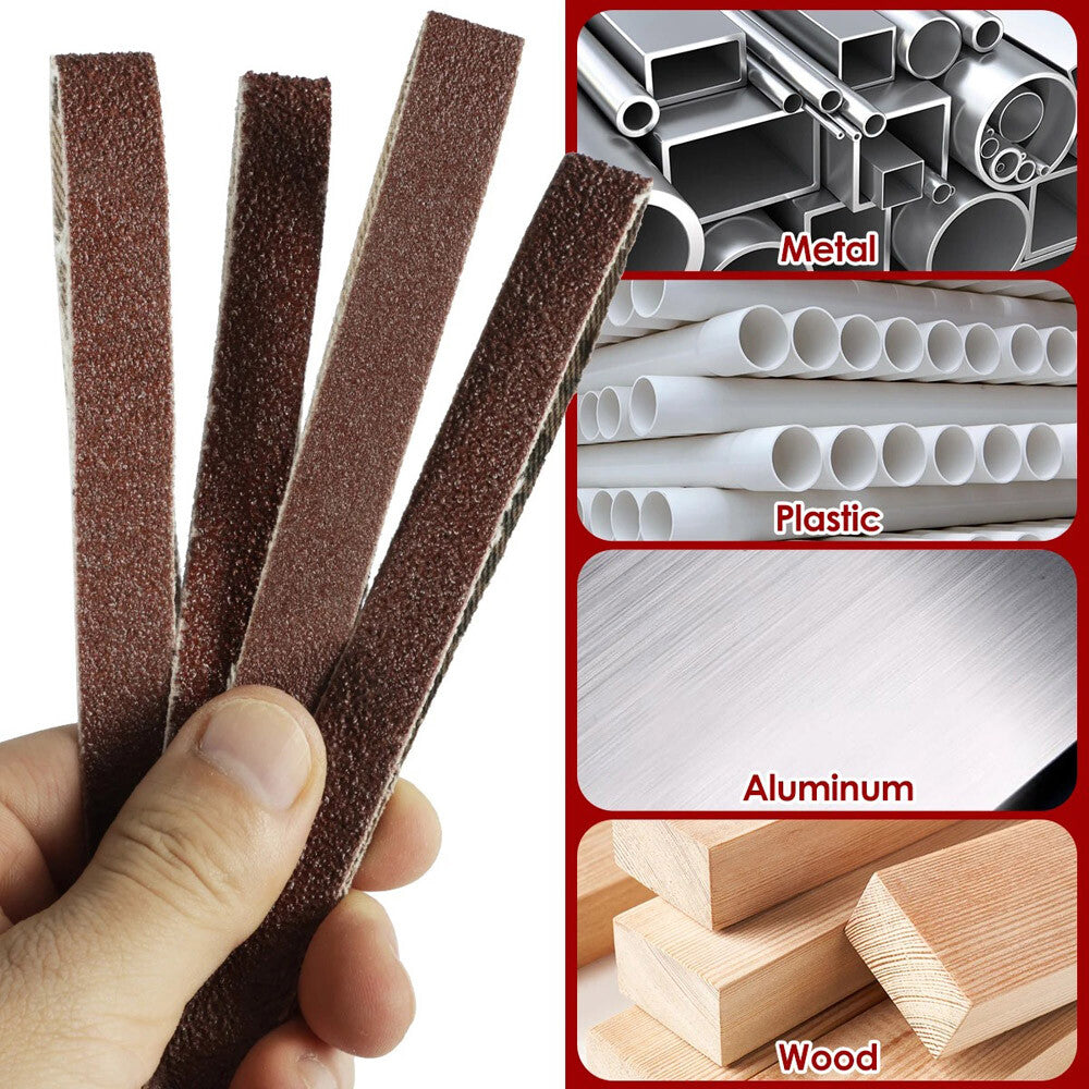27PCS Sanding Belt 1 X 30 in 60 80 100 120 150-400 Grit Sander Belts Sandpaper