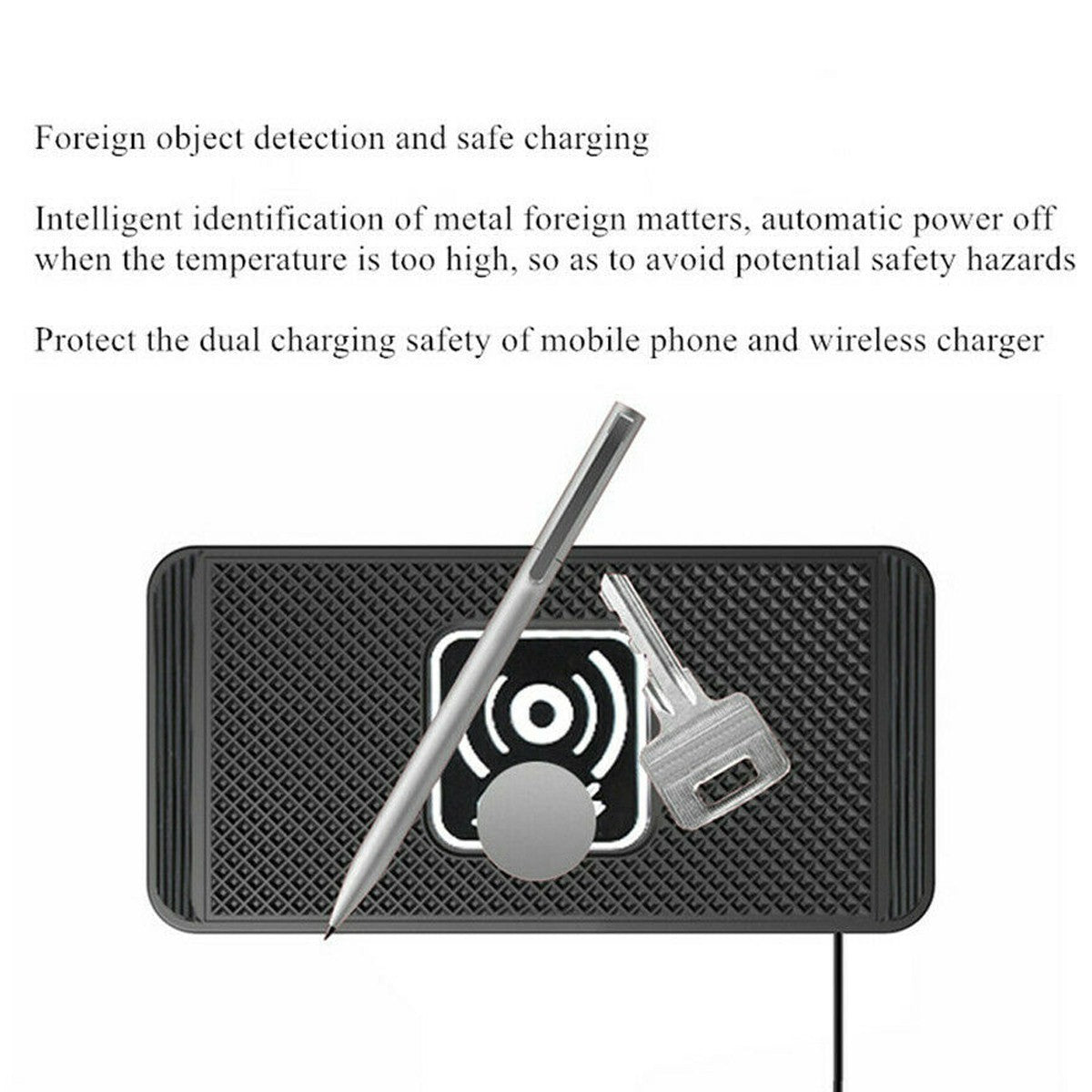 10W Wireless Car Phone Charger Fast Charging Pad Mat for Iphone 17 Pro Max Air