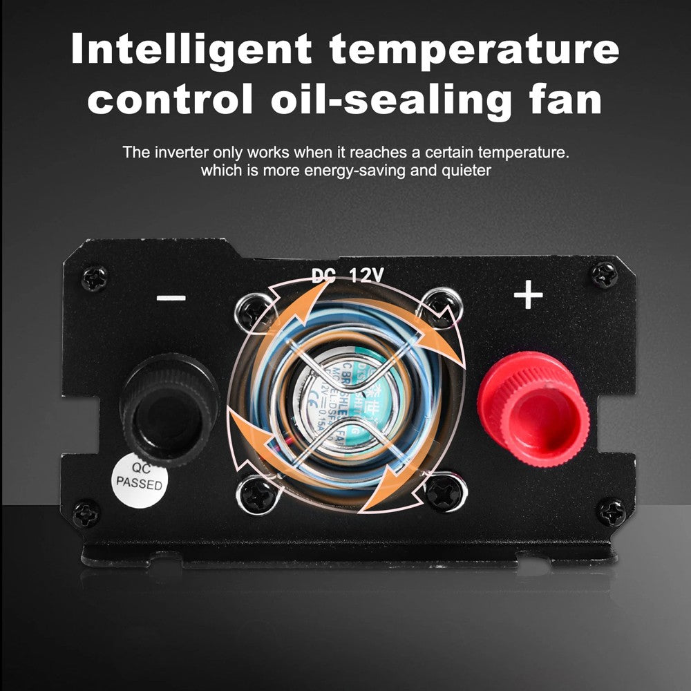 6000W Solar Converter Car Power Inverter DC 12V to AC 110V LCD Sine Wave Home RV