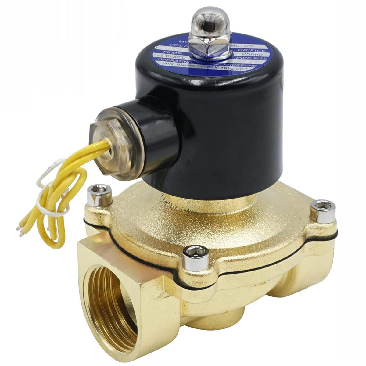 1/2" PT AC 110V Electric Solenoid Valve Brass Water Air Gas 2W-160-15 CV 4.8 US