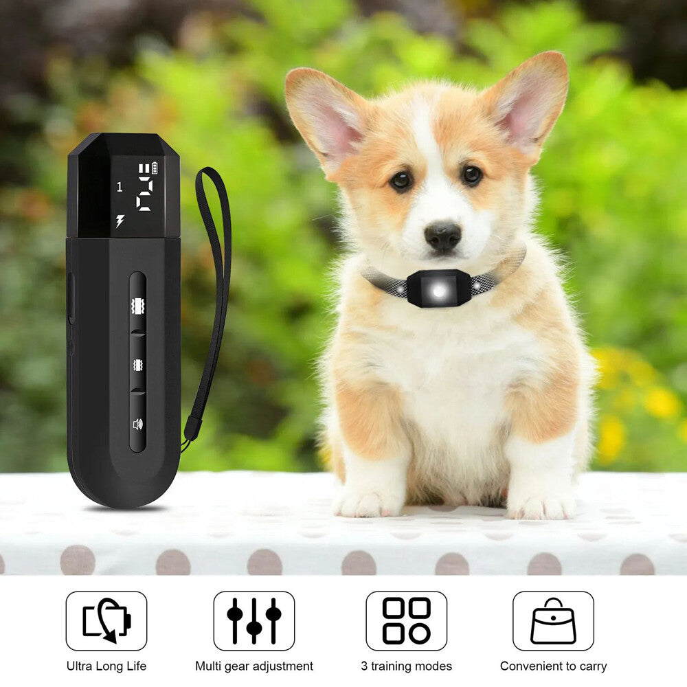 3000 FT Remote Dog Shock Training Collar Rechargeable Waterproof LCD Pet Trainer