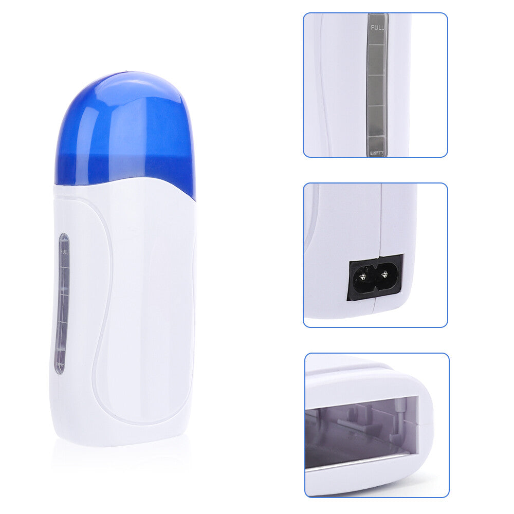 Roll on Depilatory Wax Hot Wax Warmer Heater Cartridge Hair Removal Waxing Kit