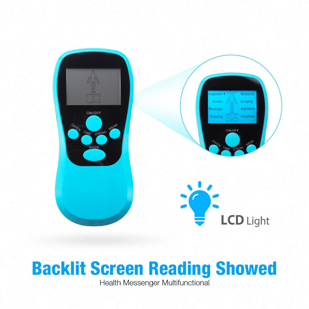 Unit Machine Electric Pulse Massager Muscle Stimulator Pain Relief Therapy Relax