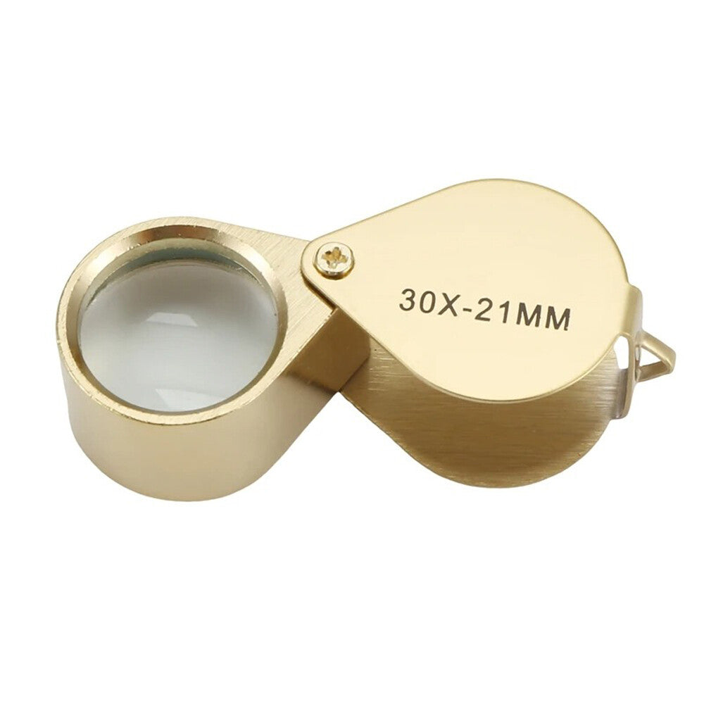 30X Jewelers Loupe Magnifier Inspection Coin Loop Magnifying Glass Eye Pocket