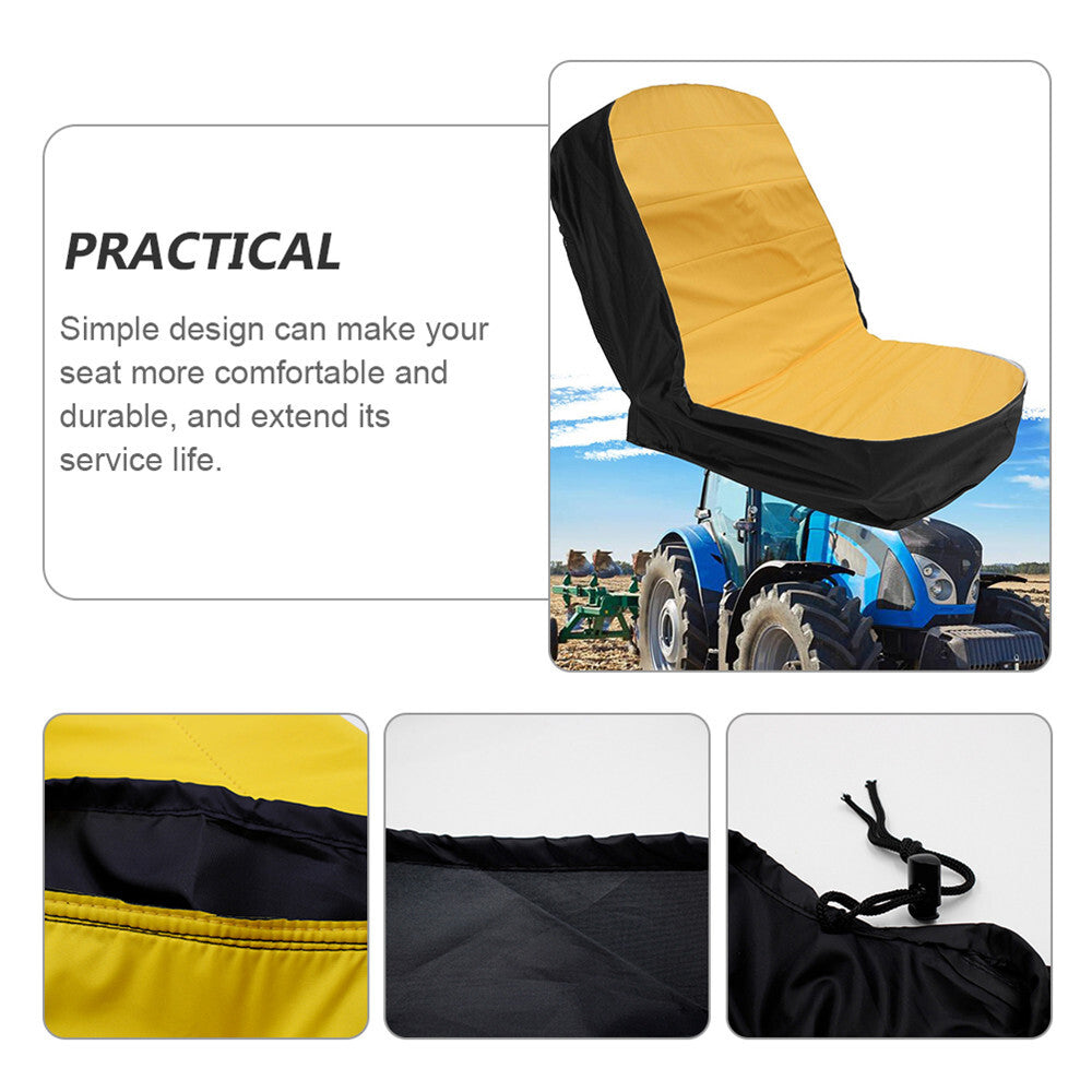Universal Lawn Mower Tractor Seat Cover Waterproof Padded Comfort Pad Protector