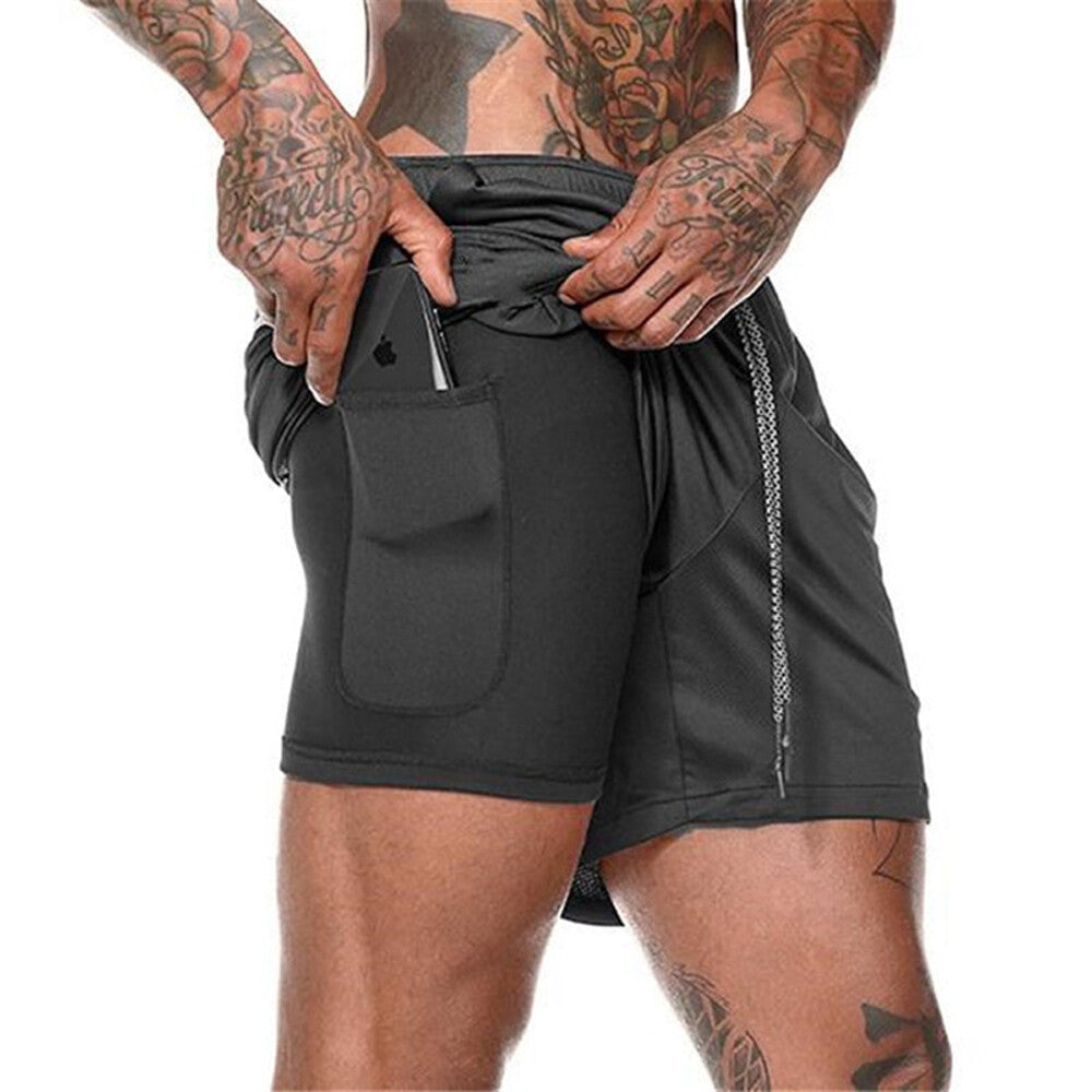 Mens Shorts Elasticated Waist Jogging Shorts Gym Workout Shorts Fitness Running