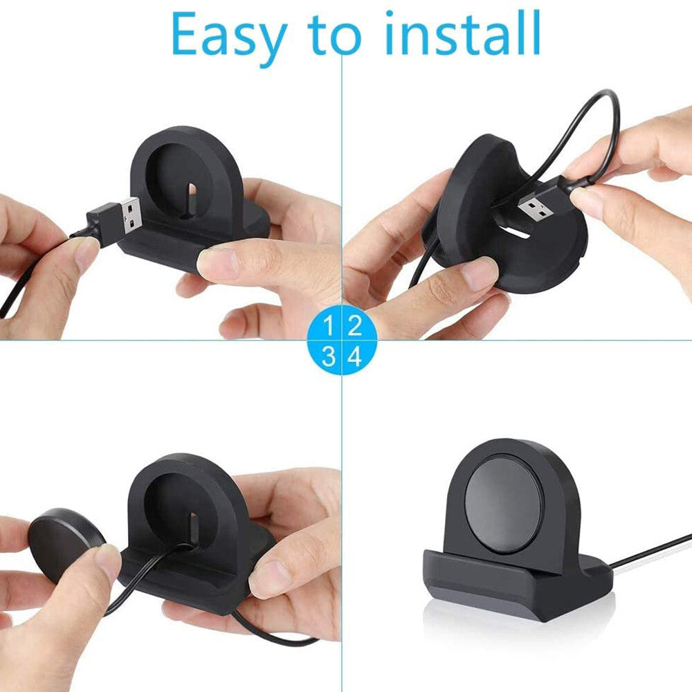 Wireless Charger Magnetic Dock for Samsung Galaxy Watch 4 Classic Watch3 Active2