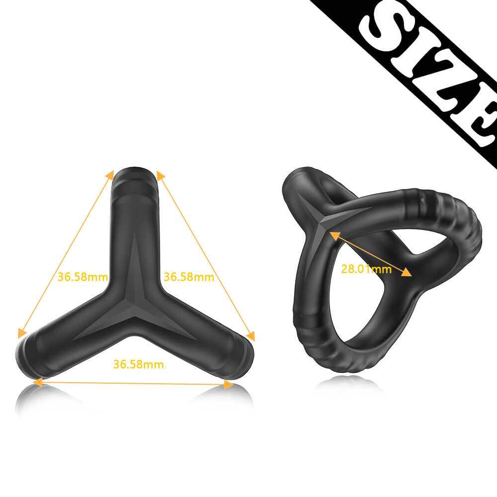 Stronger Erection Silicone Cock Penis Ring Longer Harder Adults Sex Toys for Men