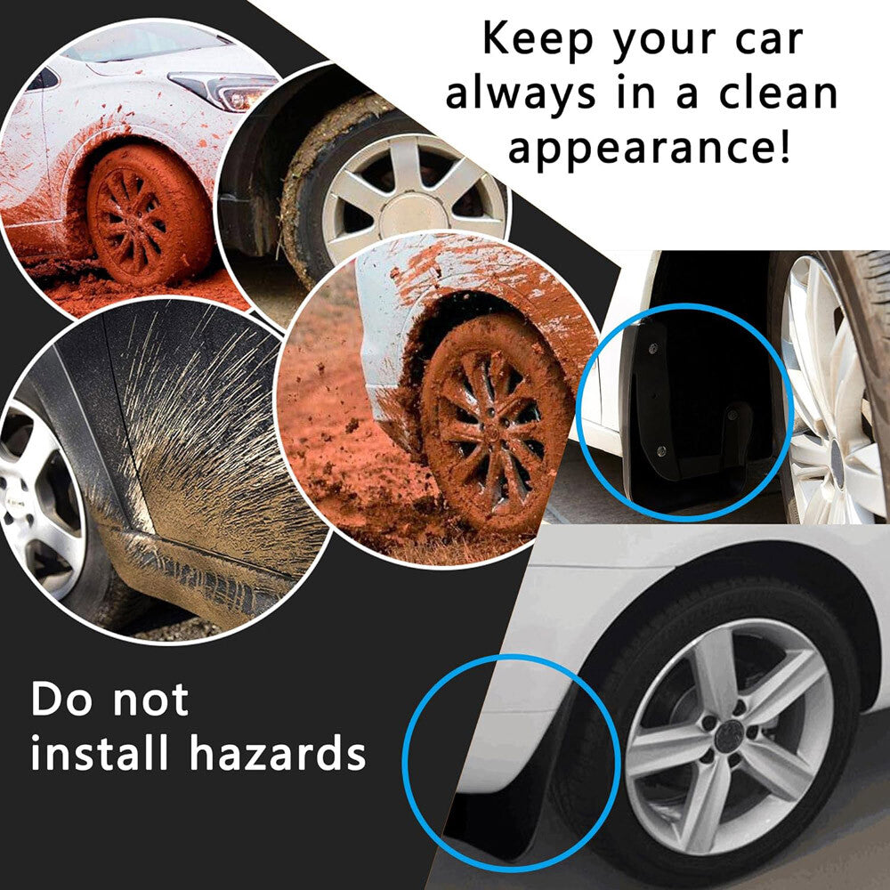 4PCS Car Mud Flaps Splash Guards for Front Rear Auto Accessories Universal USA